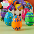 18PCS 3.15" Printed Easter Eggs