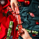 Christmas Party Table Favors (Red Green Snowflake), 8 Pack