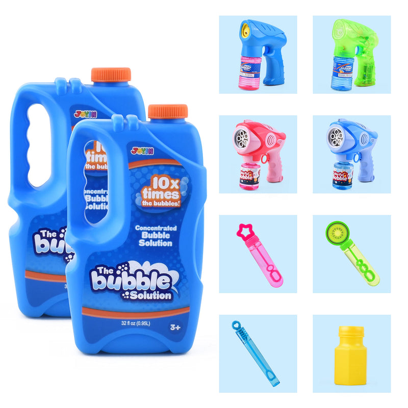 32 oz Bubble Solution Concentrated, 2 pcs Blue