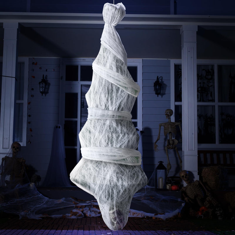 72" Halloween Hanging Cocoon Corpse for Outside Decorations