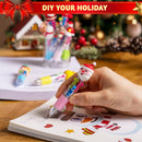 24 PCS Christmas Multicolor Pens Bulk For Kids