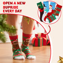 24 Days Christmas Advent Calendar Warm Cotton Socks for Adults