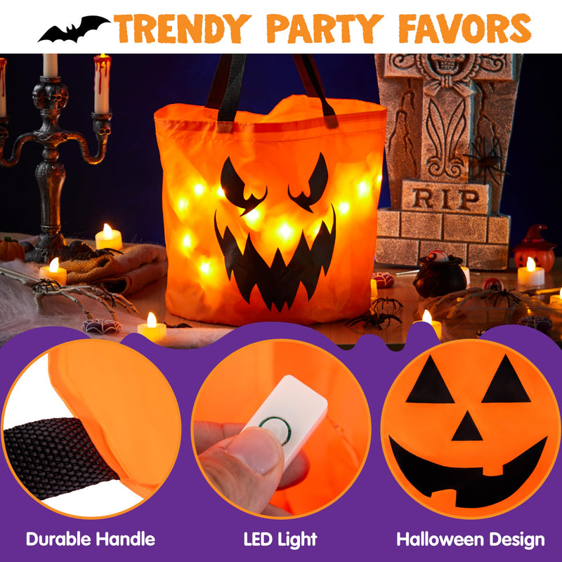 3 PCS Halloween Candy Pumpkin Buckets