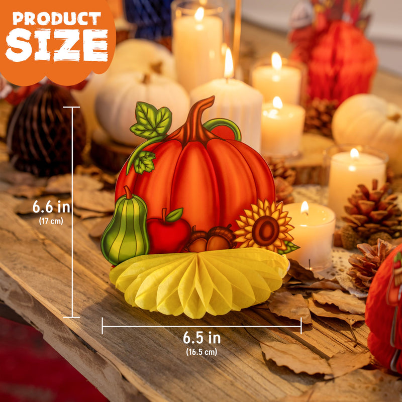 9 Pcs Thanksgiving Honeycomb Decorations Set