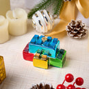 Christmas Building Blocks Glass Small Ornament