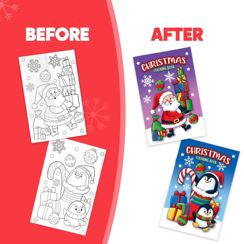 16 Pcs Christmas Coloring Book Books for Kids