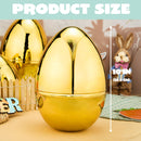 6Pcs 10'' Gold Jumbo Easter Eggs