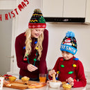 Christmas Hat Light-up Knitted Snowman Beanie Hat