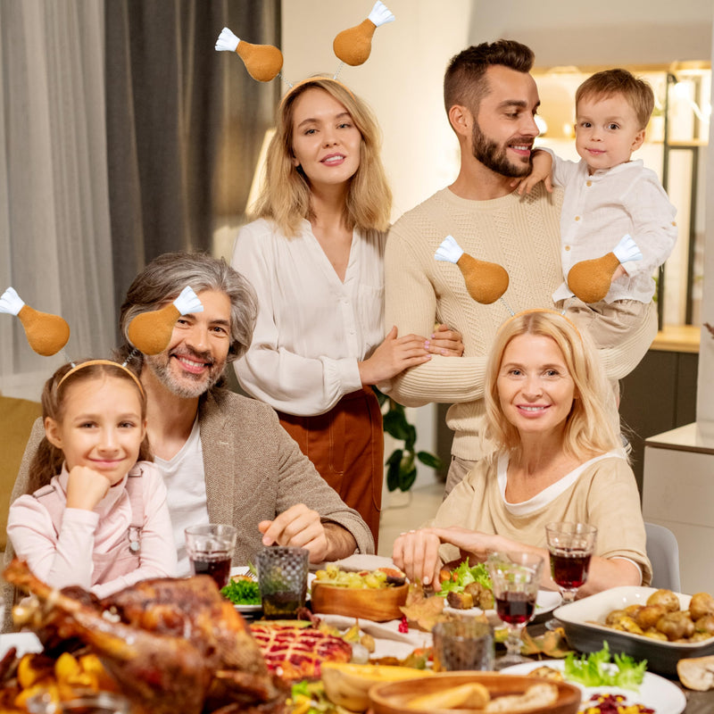 3 Pcs Thanksgiving Turkey Leg Headbopper Accessories