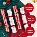 Christmas Party Table Favors (Red White Snowflake), 12 Pack