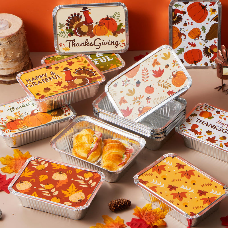 24Pcs Thanksgiving Leftover Containers with Lids