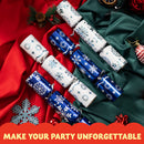 10in Snowflake Christmas No-Snap Party Favor, 8 Pcs