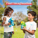 7in Bubble Gun Blower with 2 Bottles of 5 oz. Bubble Refill Solution, 2 Pcs