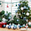 66 Pcs Christmas Balls Ornaments Set (Light Blue)