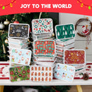 36 Pieces Christmas Foil Containers with Lid