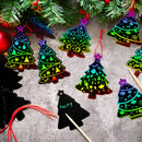 72 Pcs Christmas Scratch Art Ornaments