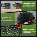 LED Lighted Eyes Jurassic Dinosaur Mask with Sounds, Moving Jaw Dinosaur Mask For Costume Gifts