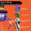 5ft Wide Spider Car Trunk Inflatable Decoration