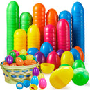 1000Pcs 2.3in Plastic Easter Egg Shells for Easter Egg Hunt