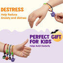 60 PCS Halloween Zipper Bracelets Bulk Set, Zipper Wristbands Party Favors for Kids