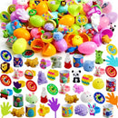 60Pcs Prefilled Pastel Eggs with Assorted Toys, Stuffed Eggs for Easter Egg Hunt