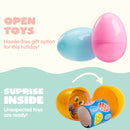 60Pcs Prefilled Pastel Eggs with Assorted Toys, Stuffed Eggs for Easter Egg Hunt