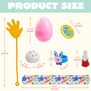 60Pcs Prefilled Pastel Eggs with Assorted Toys, Stuffed Eggs for Easter Egg Hunt