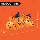 Joiedomi 6 Ft Inflatable Halloween Pumpkin Set with Witch Cat & LED Lights