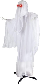 68in Standing Animated Ghost with Skeleton Hands