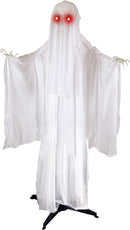 68in Standing Animated Ghost with Skeleton Hands