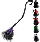 JOYIN 55" Witch Broom with Ribbons - Halloween Costume & Decor Prop