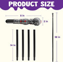 JOYIN Silver Vintage Walking Cane - Elegant Halloween Costume Prop