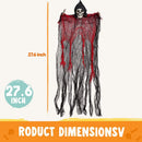 JOYIN 5 Pack 27.6" Hanging Grim Reaper & Ghost Decorations for Halloween Yard Graveyard Outdoor