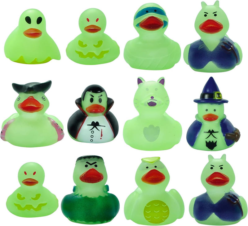 Glow-in-the-Dark Ducks, 12 pcs