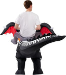JOYIN LED Dragon Skeleton Inflatable Costume - Adult Ride-On Blow Up Suit