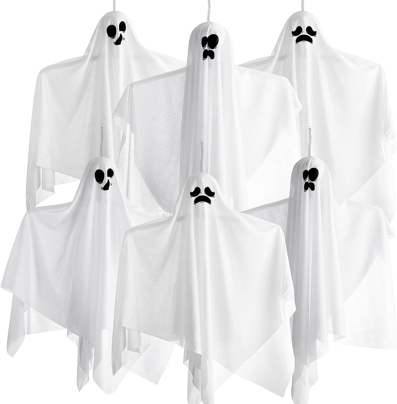 White Ghost with Spring, 6 Pcs