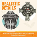 JOYIN 9 PCS Halloween Tombstones - 16" Graveyard Yard Decoration