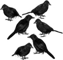 Halloween Crow Decoration Set, 6 Pack