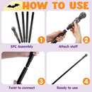 JOYIN Silver Vintage Walking Cane - Elegant Halloween Costume Prop