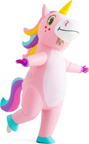 JOYIN Adult Inflatable Unicorn Costume - Full Body Halloween Blow Up Suit