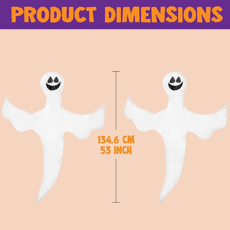 2 Tree Wrap Decoration Ghost (Smile)