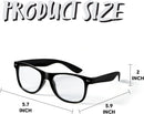 JOYIN Black Nerd Glasses with Clear Lenses - Classic Halloween Costume Prop