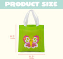 JOYIN 36 Pack Easter Non-Woven Gift Bags Cute Bunny Animal Easter Treat Bags for Kids Party Supplies Classroom Prizes