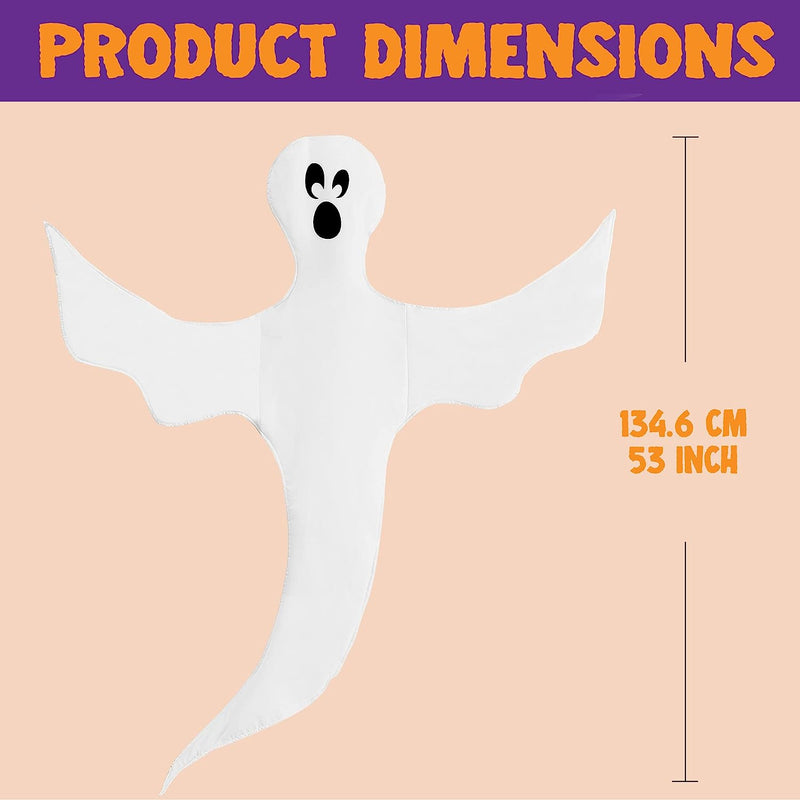 2Pcs Tree Wrap Decoration Ghost 53in