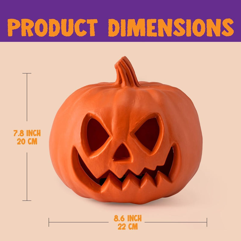 Light Up Plastic Pumpkins Halloween Decorations