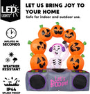 Joiedomi 6 Ft Inflatable Halloween Music Skeleton Pumpkin with LED Lights