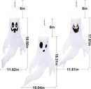 18in Ghost Windsock Hanging, 3 Pack
