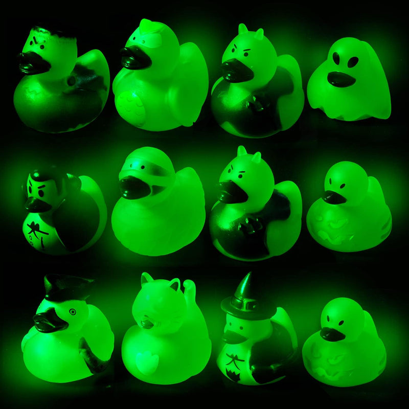 Glow-in-the-Dark Ducks, 12 pcs