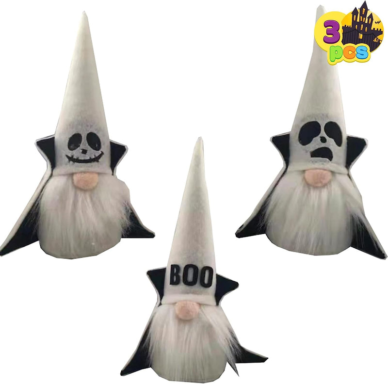 3 pcs Halloween Gnome in Plush 3 Designed Ghost Set