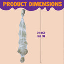 72in Halloween Hanging Cocoon Corpse for Halloween Outdoor Decoration